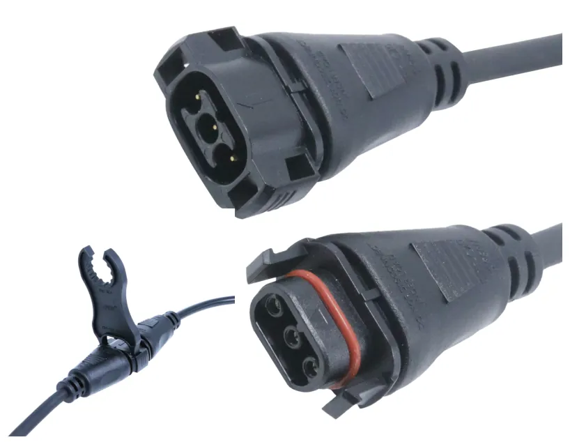 C20 Pre-Moulded Waterproof AC Connector (12 A, IP68)