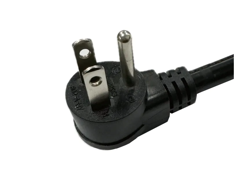 USA / Canada 3-Pin Grounded Plug Power Cord (NEMA 5-15)