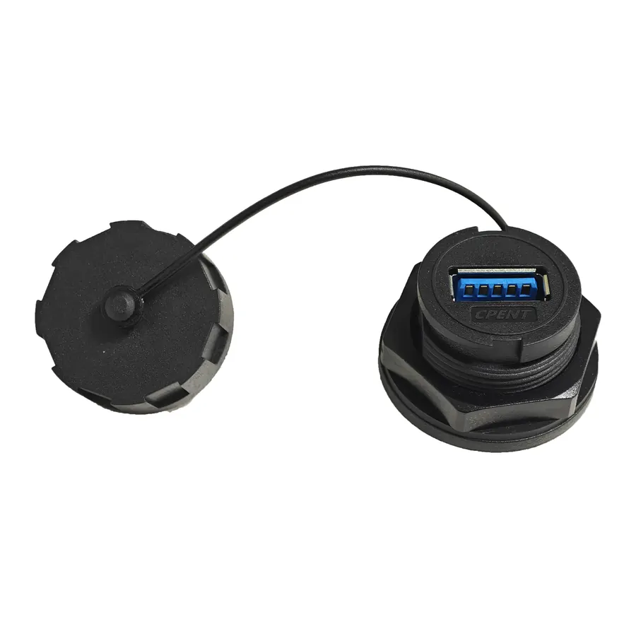 Waterproof USB Panel-Mount Connector photo 2